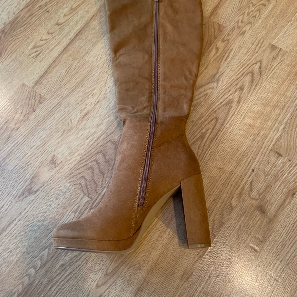 JustFab Brown Platform Boots